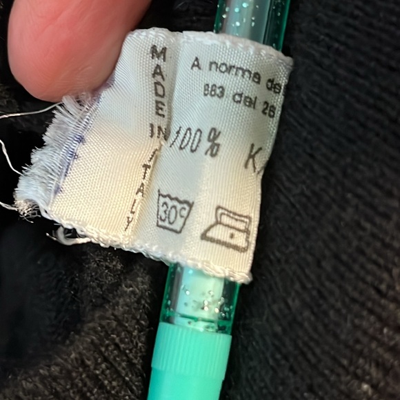 Vintage Gianni Versace Cashmere Sweater Womens Medium Rhinestones Old Money - Picture 5 of 15